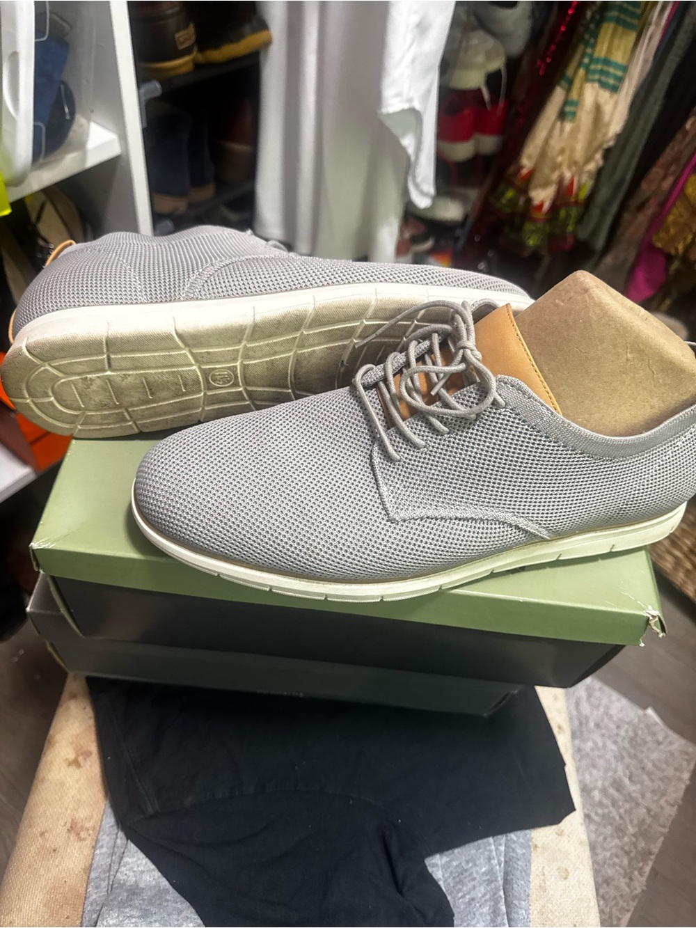 Men's Lightweight Grey Mesh Casual Shoes